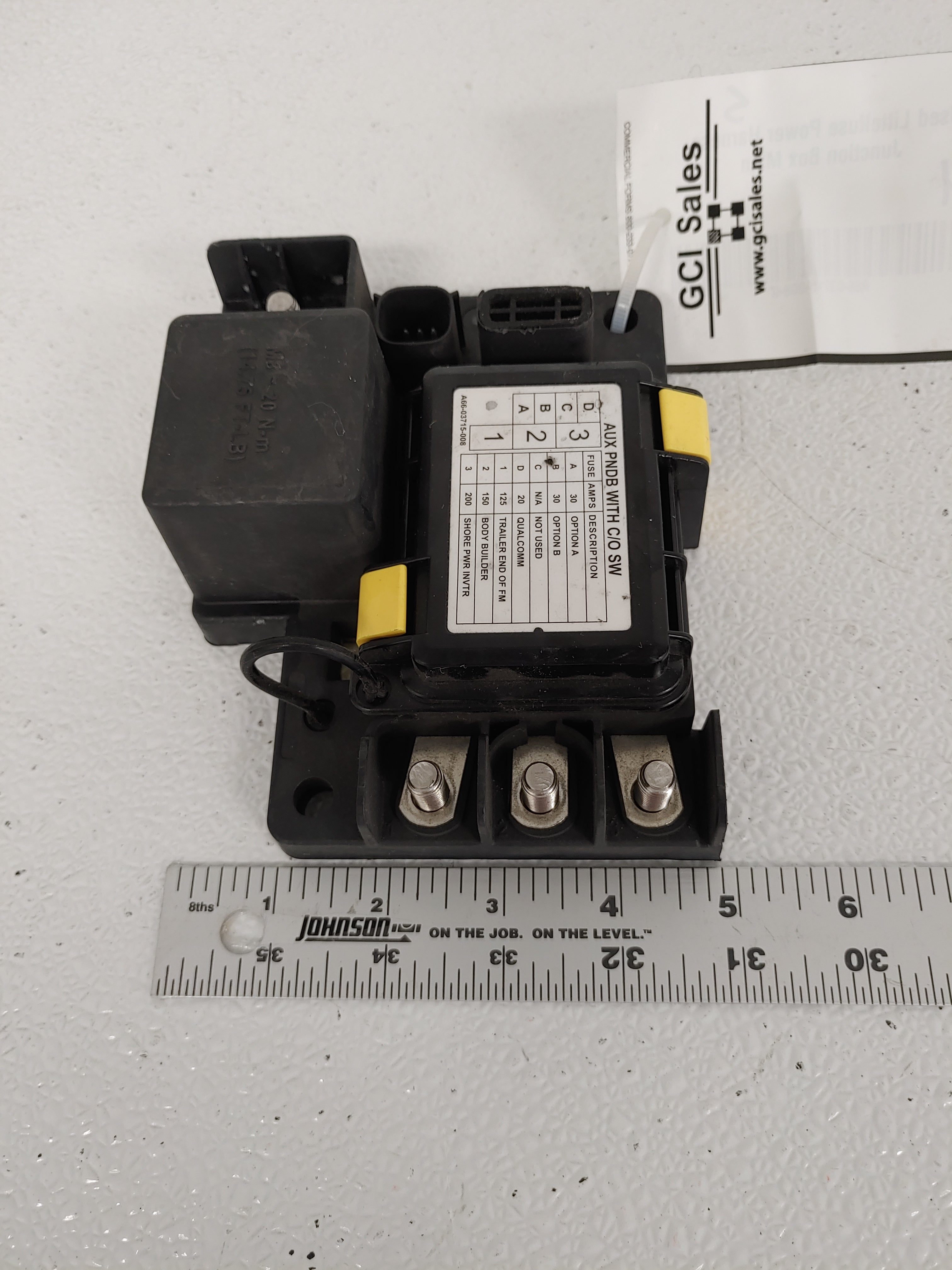 Used Littelfuse Power Harness Junction Box Main P/N  A66-03715-008 (6831061008470)