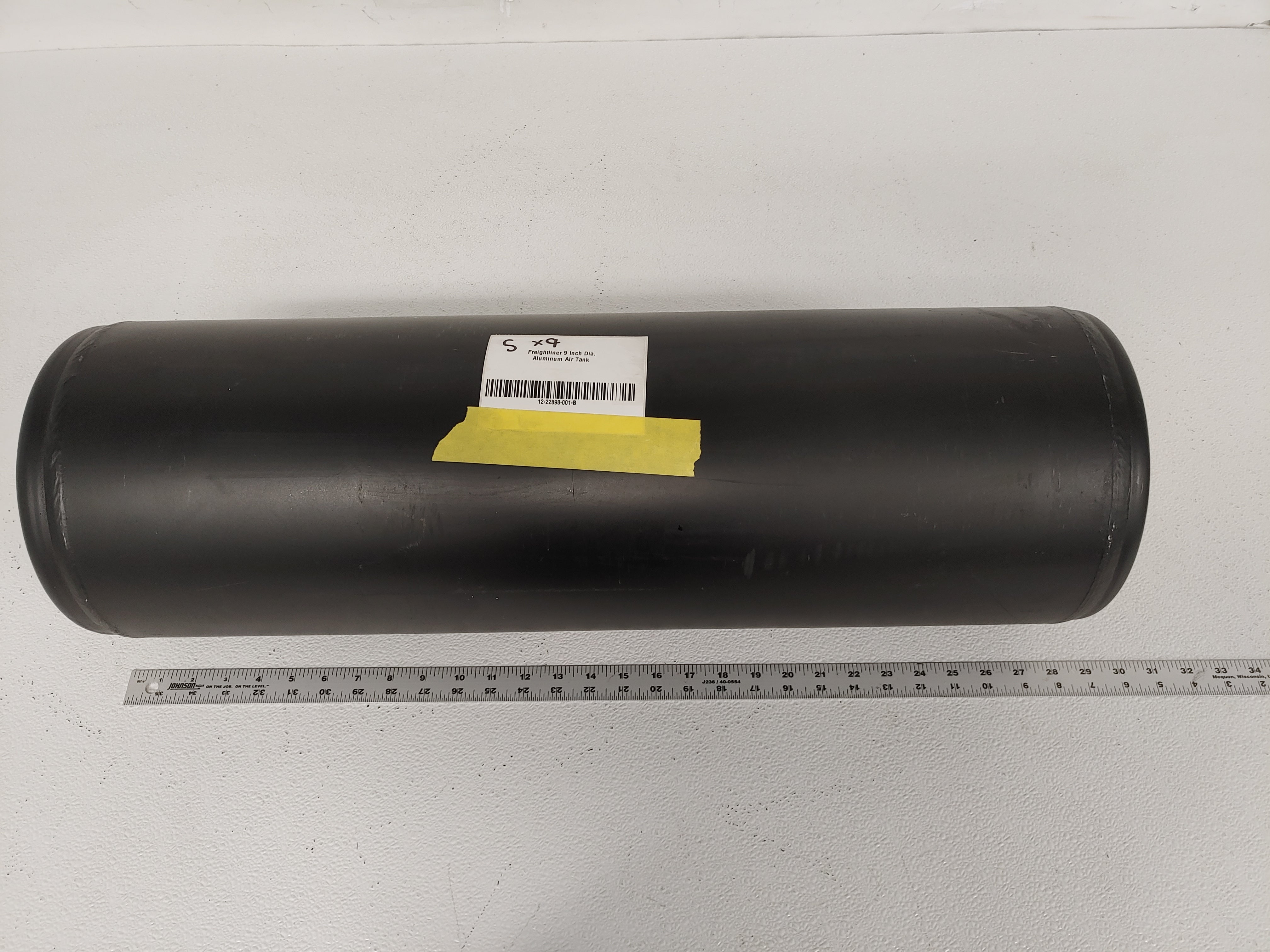 Freightliner 9 Inch Dia. Aluminum Air Tank - P/N  12-22898-001 (6831034368086)