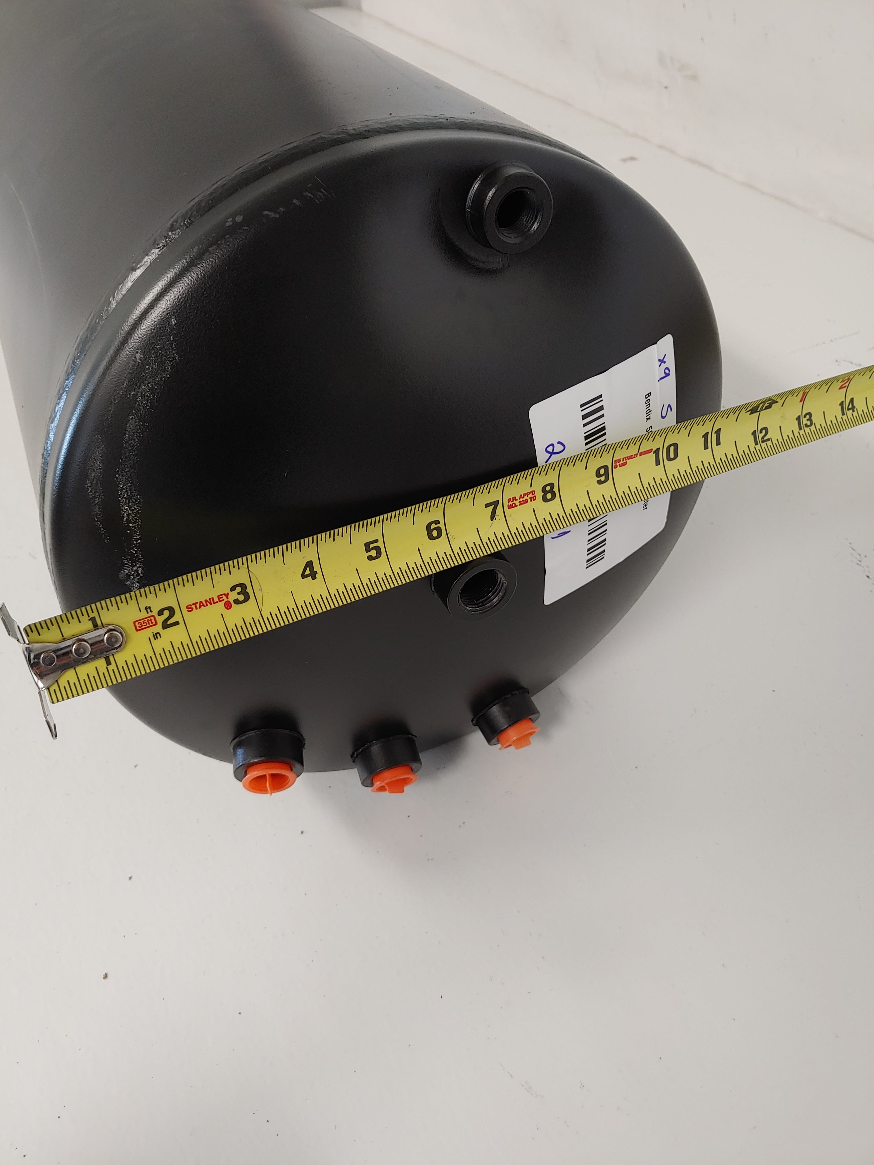 Bendix  58" Long 12" Diameter Air Tank w/ Wet Tank - P/N  5009569 (8045600047420)