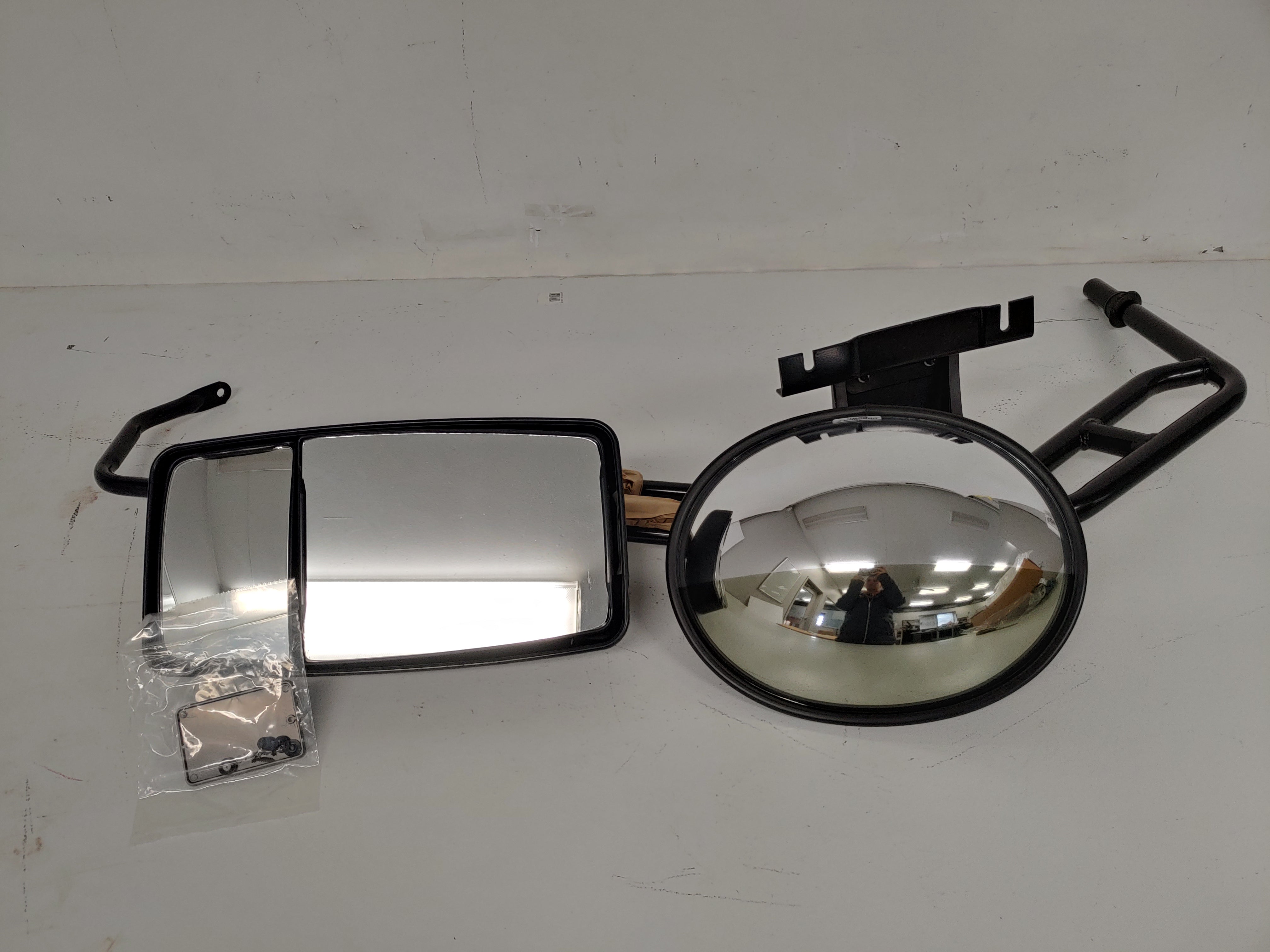 Rosco RH Dual Mirror Assy w/  3365T Tinted Mini Hawk-Eye Mirror & M715 Mirror (4017910841430)