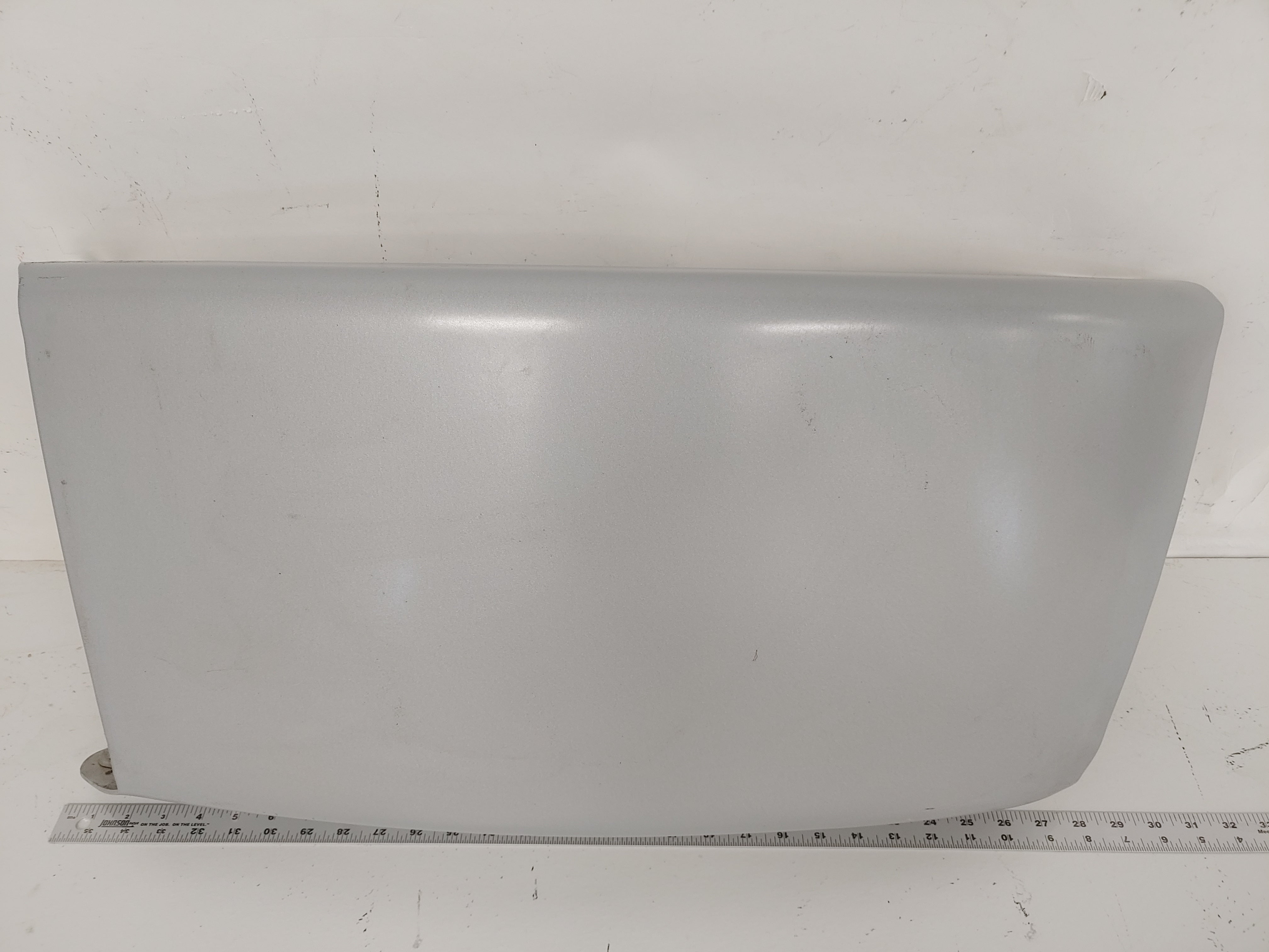 Freightliner M2  LH Painted Silver Steel Bumper End - P/N  A21-26500-039 (6726405881942)