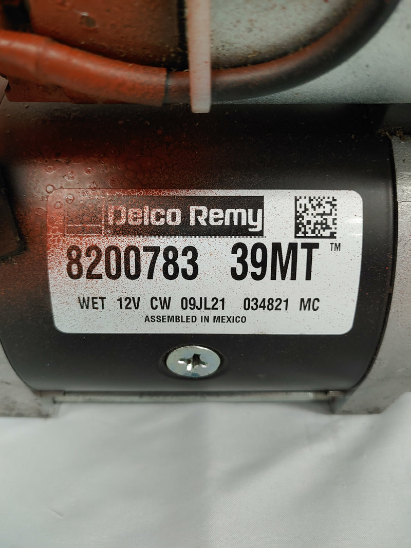 Used Delco Remy OCP/IMS ISL Top Mounted 39MT Starter - P/N  8200783 (8044401197372)