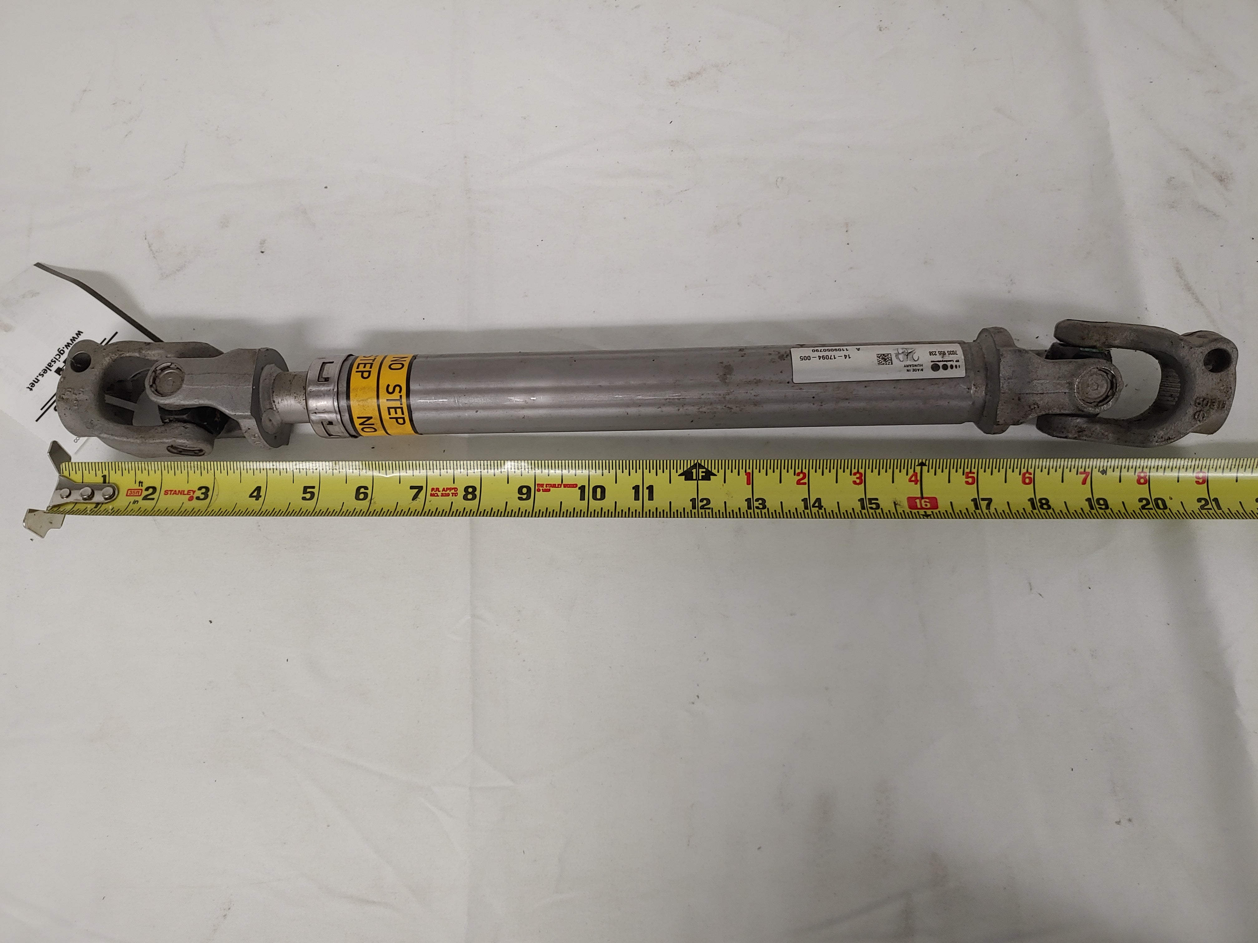 Used Freightliner P2-112, LSG-I Steering Column Shaft - P/N: 14-17094-005 (6696227012694)