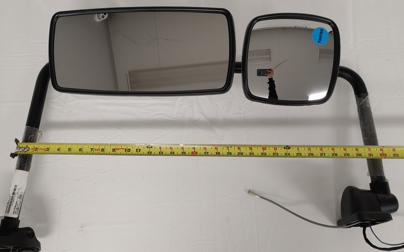 Used Freightliner M2 RH Manual Chrome Mirror Assembly - P/N  A22-74244-005 (8078939717948)