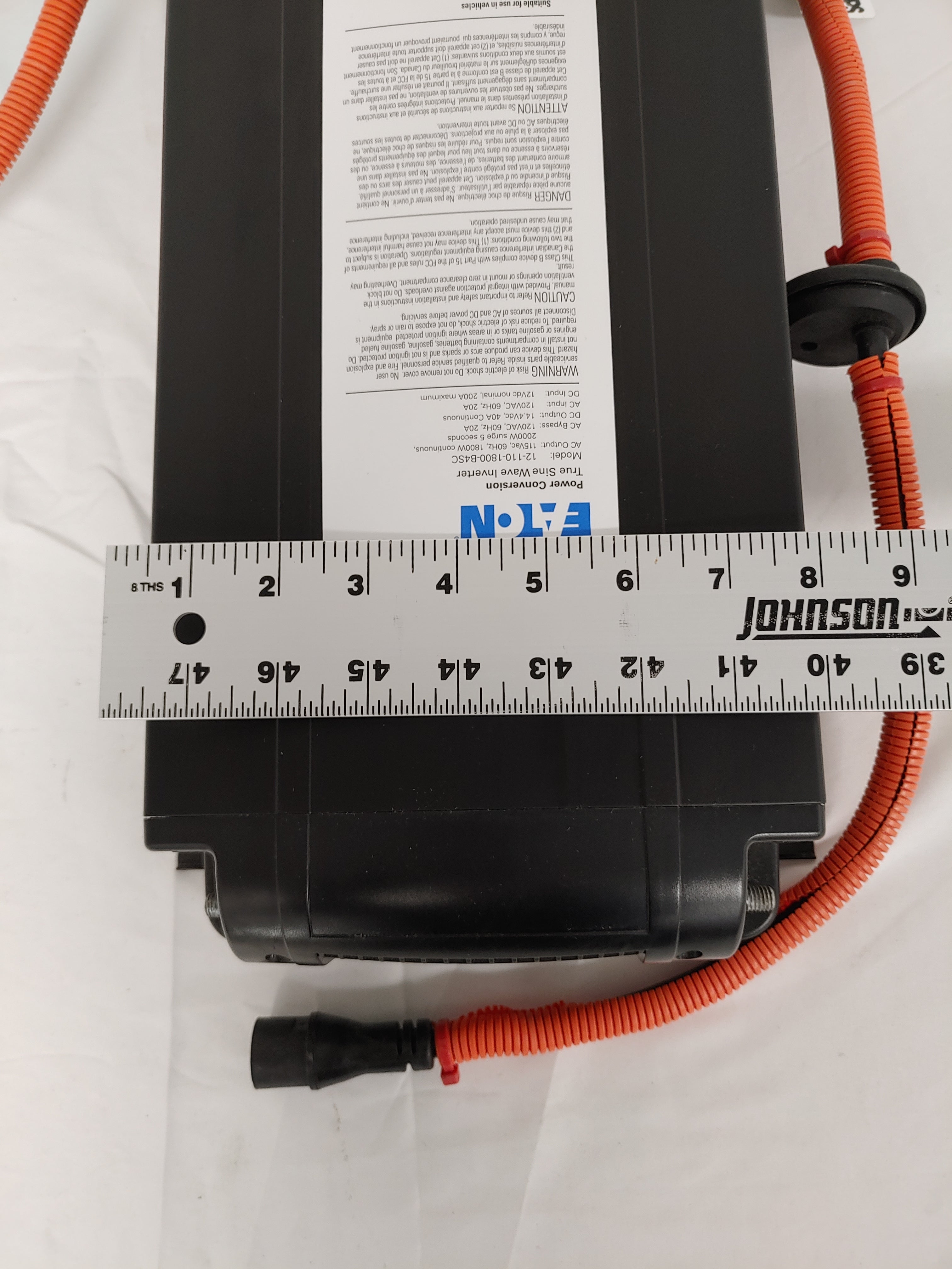 Used Eaton 1800W True Sine Wave Inverter - P/N  A66-06279-000 (8078086701372)