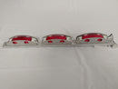 GROTE 3-1/2" In-Oval Stop/Turn/Tail Light, Red W/ 3 LIGHT BRACKET (4981501755478)