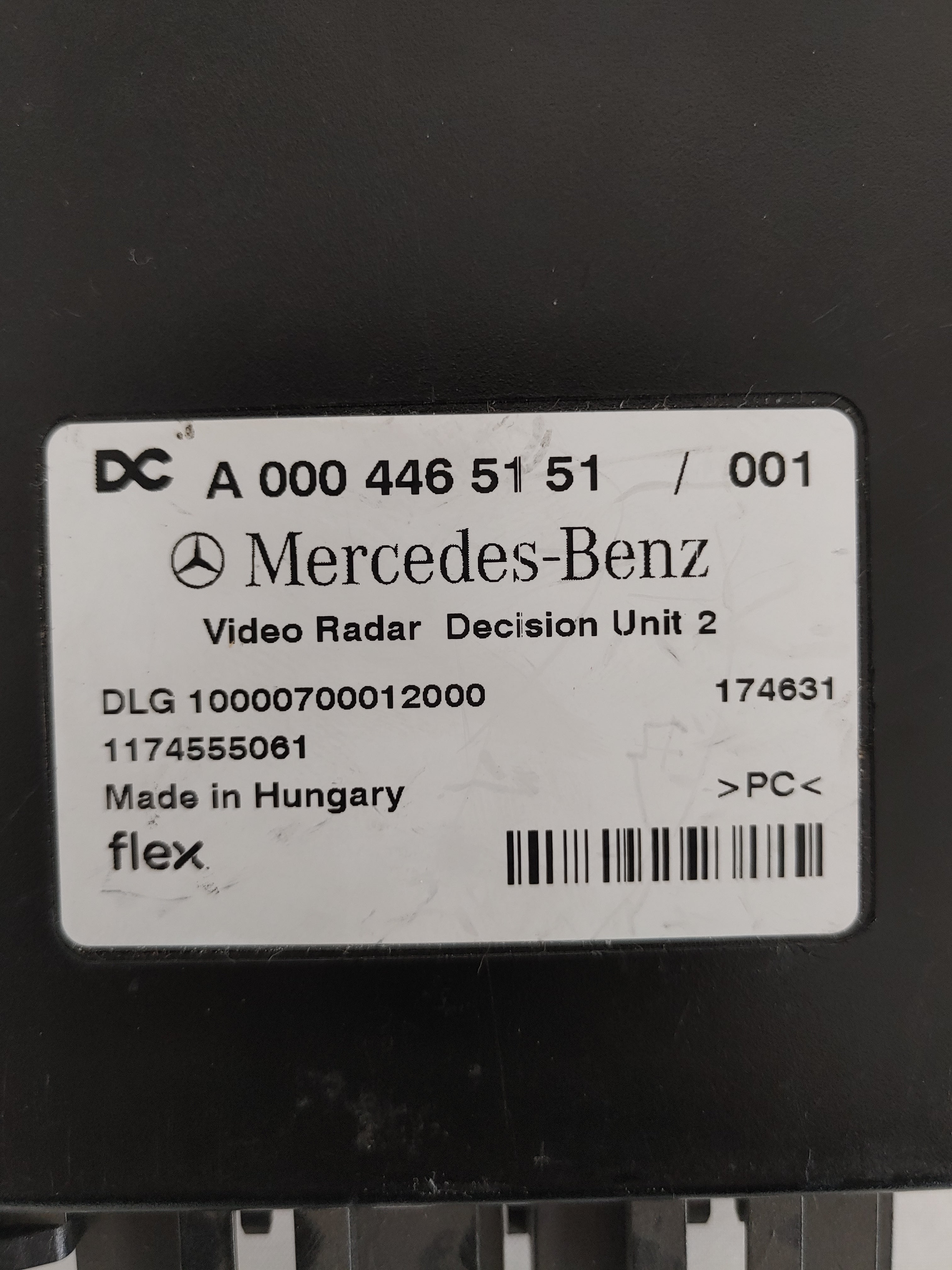 Mercedes-Benz C3 ECU Video Decision Unit 2 - P/N   A 000 446 51 51 (4176192274518)