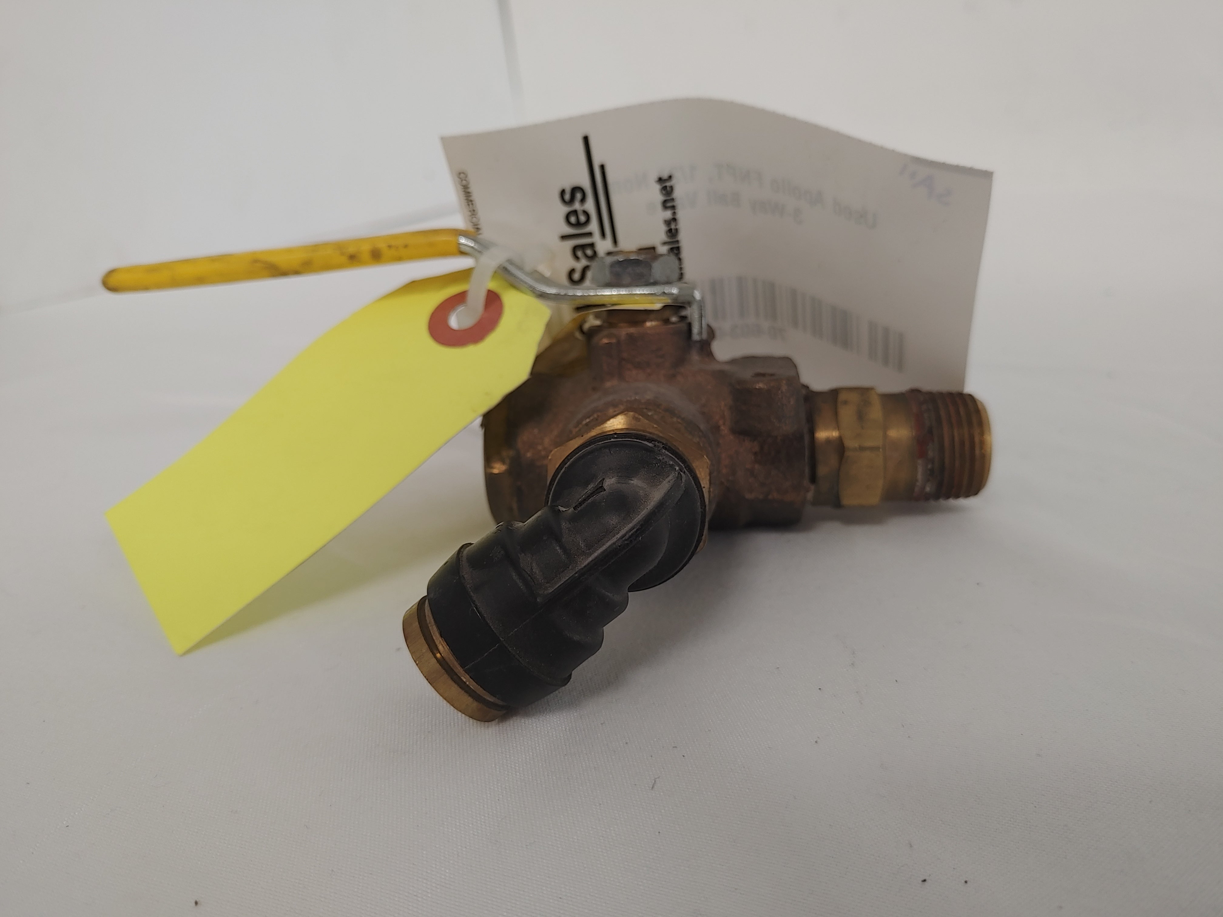 Used Apollo FNPT,  1/2" Nominal 3-Way Ball Valve - P/N  70-603-01 (4689135960150)