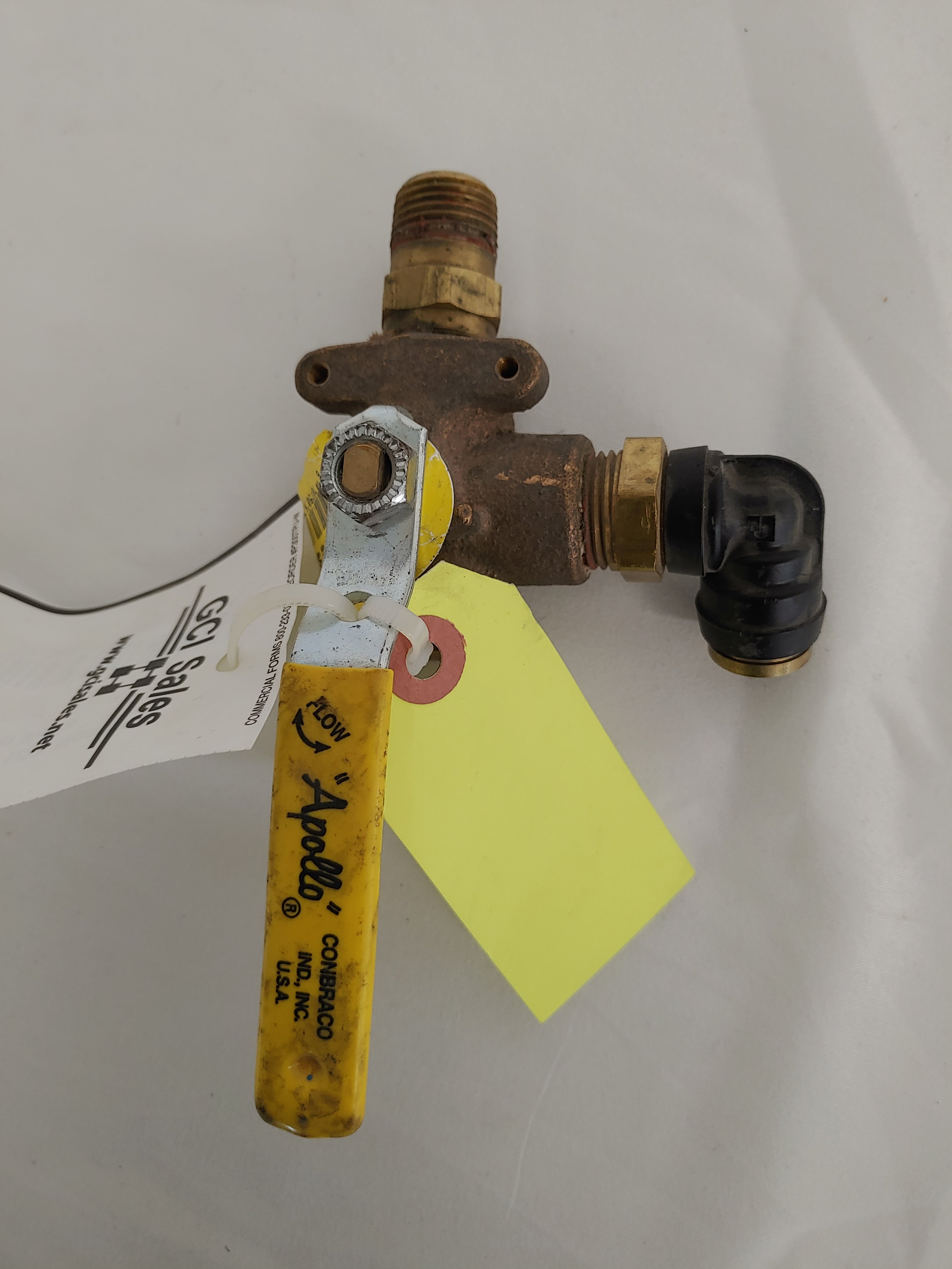 Used Apollo FNPT,  1/2" Nominal 3-Way Ball Valve - P/N  70-603-01 (4689135960150)