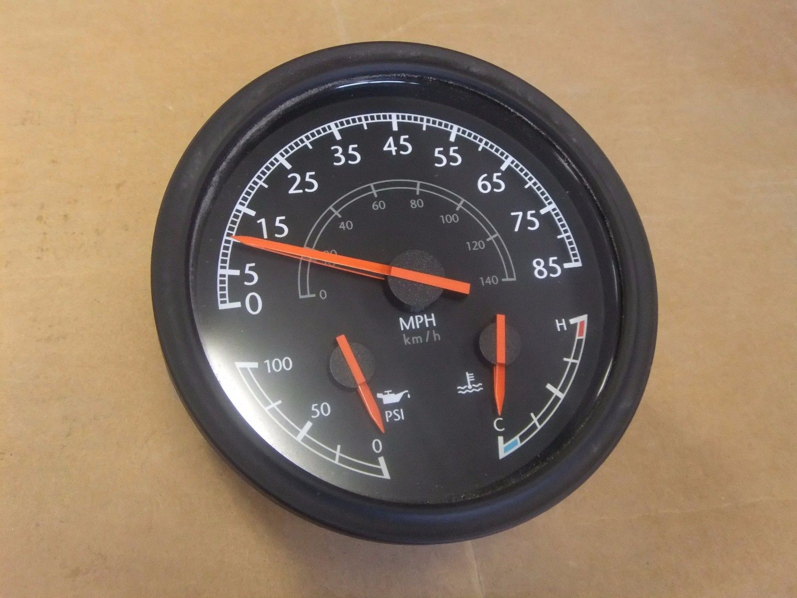 Freightliner FCCC 5 Inch 3 in 1 Speedometer Gauge - 12V - P/N  W22-00027-006 (4023620567126)