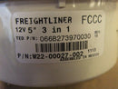 Freightliner FCCC 3 in 1 Speedometer Gauge - 12V - Cracked - P/N  W22-00027-002 (3965197582422)