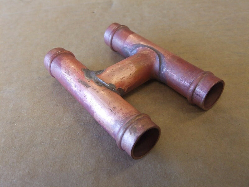 Copper H-Fitting - 5/8? Hose - 1/2? I.D. - 5/16? Bypass (3939691495510)