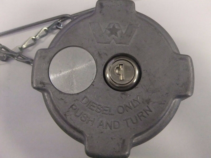 Western Star Diesel Only Push and Turn Locking Fuel Cap - P/N: 03-37017-020 (3939436724310)