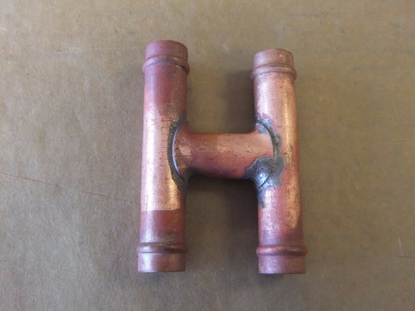 Copper H-Fitting - 5/8? Hose - 1/2? I.D. - 5/16? Bypass (3939691495510)