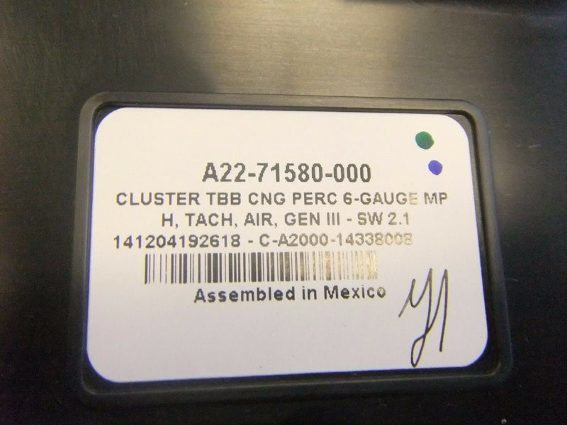 Freightliner FCCC Six Gauge Instrument Cluster Panel - P/N  A22-71580-000 (4023611981910)