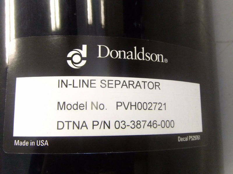 New Donaldson In-Line Vertical Separator/Breather - P/N  03-38746-000, PVH002721 (3939438133334)