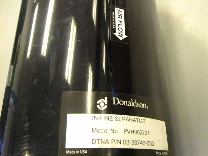Donaldson In-Line Vertical Separator w/ Clamps - P/N  03-38746-000, PVH002721 (4017879908438)