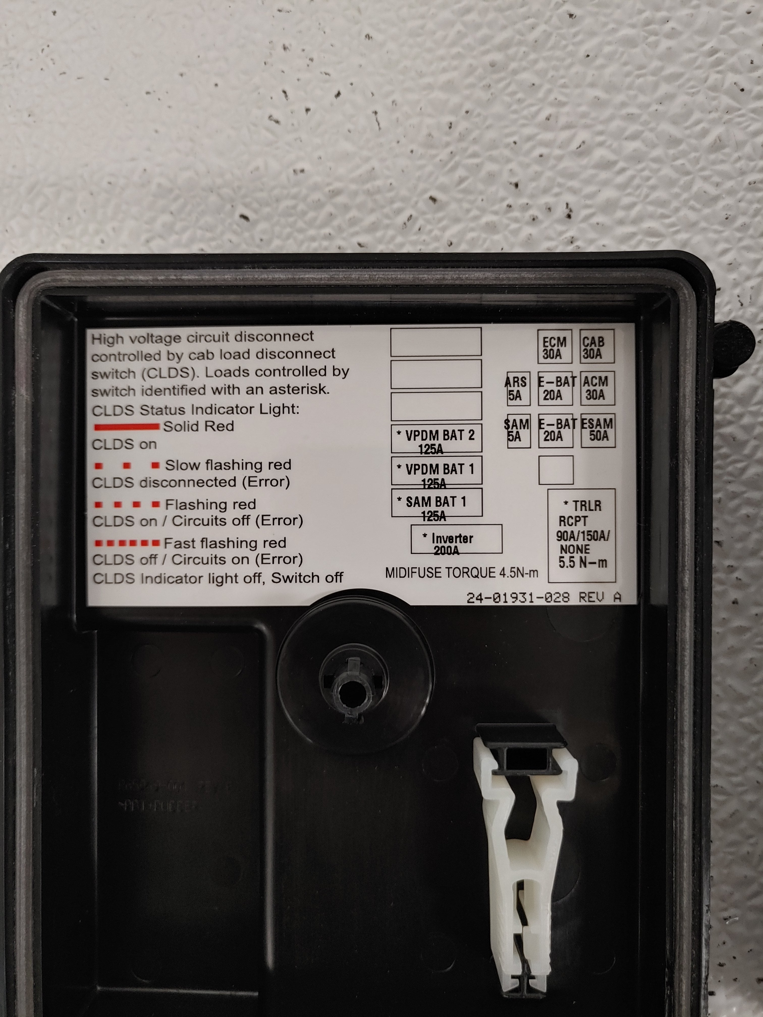 Damaged Daimler Battery Cable Access Module - P/N: A66-18650-003 (6832943300694)