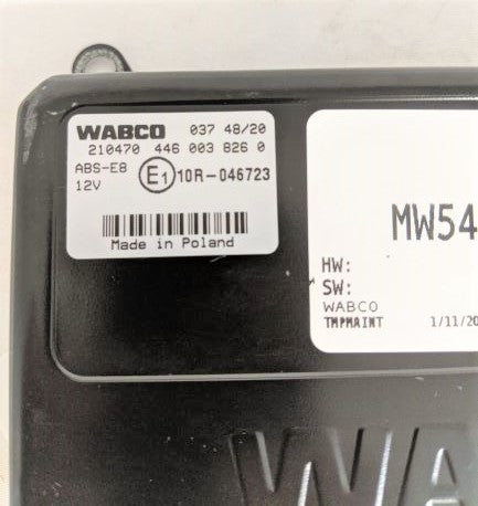 Damaged Wabco SmartTrac ABS Control Module ECU - P/N  400 867 071 0 (4595925778518)