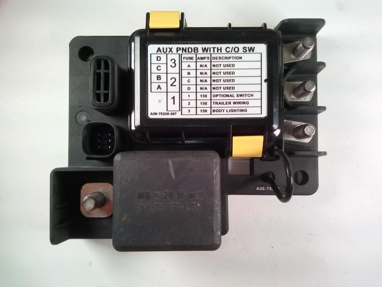 Littelfuse Power Harness Junction Box Aux PNDB w/ C/O Sw - P/N A06-75208-007 (3939714924630)