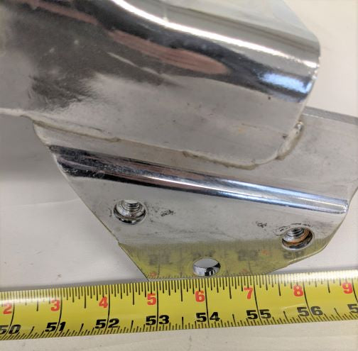 Used Freightliner M2 Chrome Center Bumper w/ LP Mount - P/N: A21-28386-015 (6724609343574)