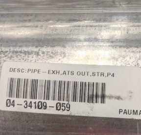 Freightliner 5" in Straight Exhaust Pipe - P/N: 04-34109-059 (4995447554134)