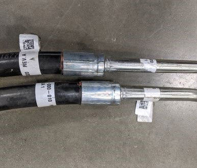 Used Freightliner Power Steering Crossover Tube Assy - P/N   A14-18683-000 (6776318459990)