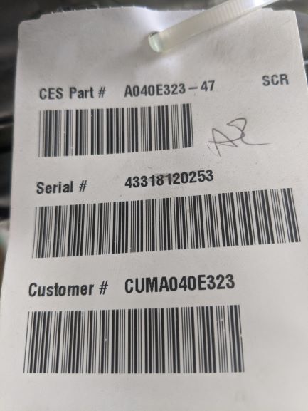 OEM Cummins Aftertreatment SCR Device-ISX P/N  CUMA040E323 (8271435759932)