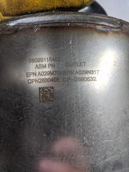 DAMAGED OEM Cummins Aftertreatment DPF-ISB P/N  CUMA029M708 (8271444607292)