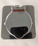 Single Weatherproof Receptacle Cover w/ Gasket - Chrome Plated (3939782295638)