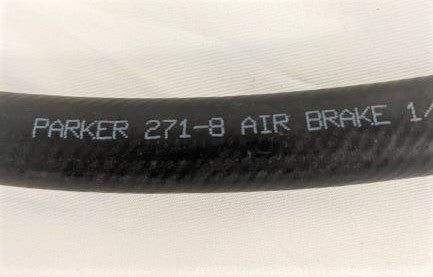 21" Parker 8, C/B, SAE 45, Swivel End Pre-Assembled Air Line - P/N: 12-21021-021 (6557735911510)