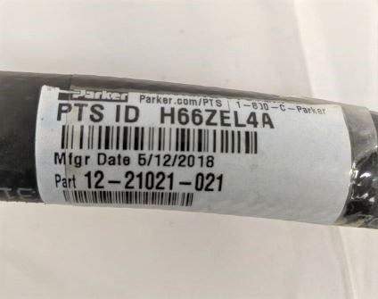 21" Parker 8, C/B, SAE 45, Swivel End Pre-Assembled Air Line - P/N: 12-21021-021 (6557735911510)