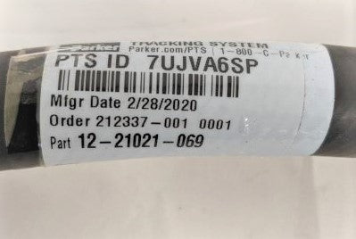 Parker 2 SAE 45, Swivel End, Charge Back 8 Hose - P/N: 12-21021-069 (6557770317910)