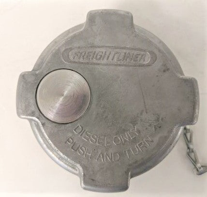 New Freightliner Quarter Turn 3.5 Inch Diesel Fuel Cap - P/N  03-37017-000 (3939435544662)