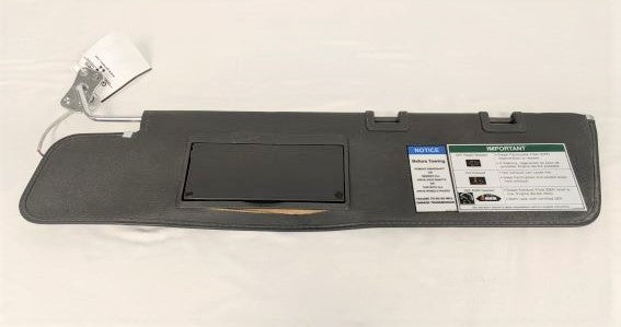 Damaged FLN LH Interior Sliding Vinyl Sun Visor w/ Vanity Mirror - P/N  A22-75601-011 (6583929667670)