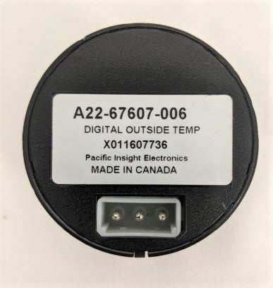 Freightliner 2? Digital Outside Temperature Gauge - Black - P/N  A22-67607-006 (4023607361622)