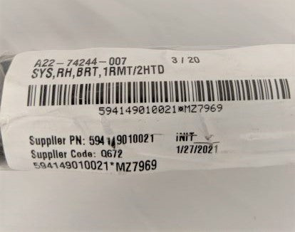 Damaged Freightliner M2 RH Chrome Door Mirror Assy - P/N   A22-74244-007 (6599022084182)