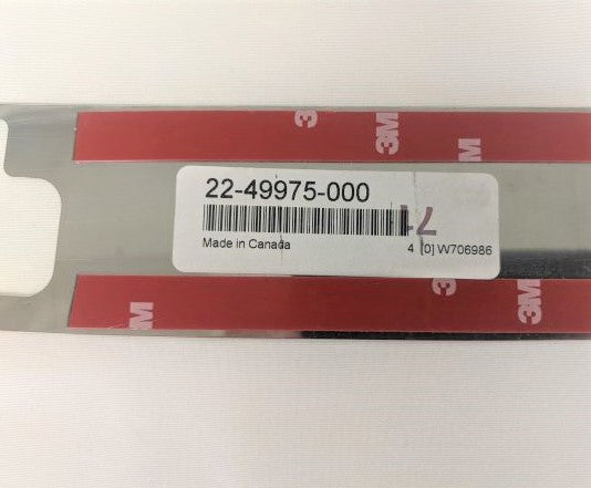 LH Stainless Steel Sunvisor Insert, FL - P/N  22-49975-000 (6740817150038)