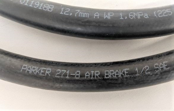 Parker SAE 45 C/B Air Line w/ Swivel End Fittings - P/N  12-21021-078 (6613057405014)