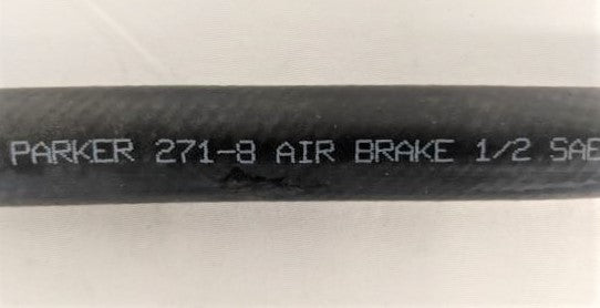 54" Parker 8, C/B, SAE 45, Swivel End Pre-Assembled Air Line - P/N: 12-21021-054 (6557773922390)