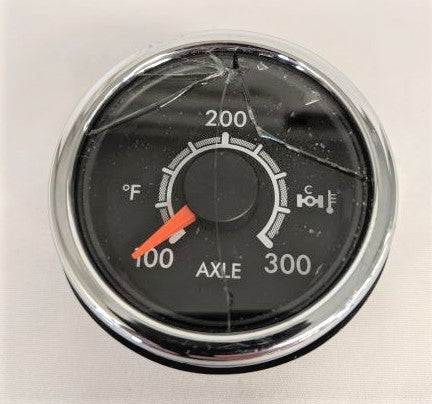 Damaged Western Star Chrome Axle Oil Temp Gauge - P/N: A22-73647-108 (6623821070422)