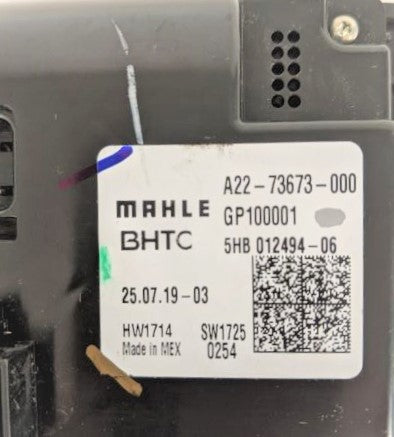 2-Knob Standard HVAC Control By Mahle - P/N: A22-73673-000 (6627198599254)