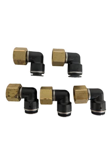 *Pk of 5* SMC ½ PTC x ½ Female NPT 90° Elbow - P/N  SMC KV2LF13 37 (6710135324758)