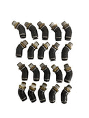 *Pk of 20* SMC 1/4 PTC x 1/8-27 Male NPT 45° Elbow - P/N  SMC KV2K07 34S (6713369395286)