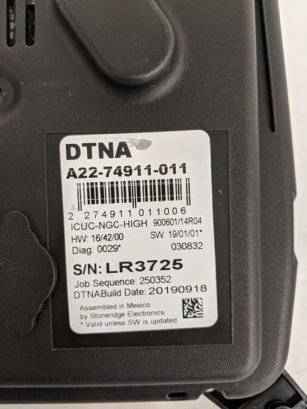 Freightliner Instrument Cluster Speedometer Assembly km/h - P/N A22-74911-011 (6716578201686)