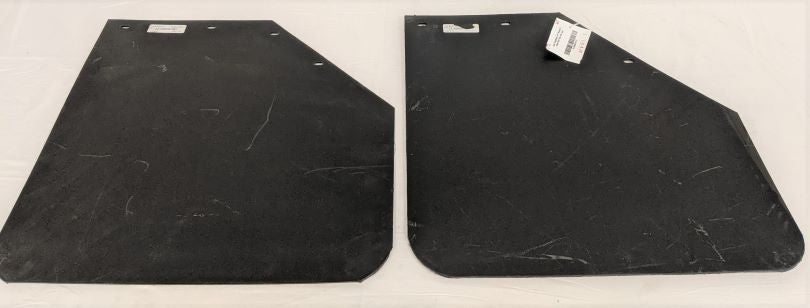 *Set of 2* Used Freightliner 24" Mitered 2 Black Mud Flap - P/N: 22-69608-041 (6742986129494)