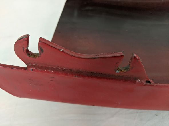 Used Freightliner M2 Red LH Steel Bumper End - P/N: A21-27811-018 (6774858088534)