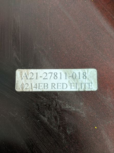 Used Freightliner M2 Red LH Steel Bumper End - P/N: A21-27811-018 (6774858088534)