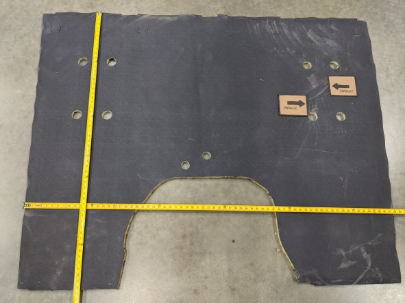 *Ripped* Freightliner Cascadia P4 Day Cab Floor Covering - P/N: W18-00892-012 (8105758458172)