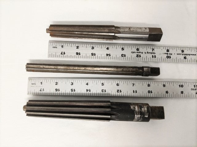 *LOT OF 3* Pratt And Whitney Straight Reamers (4993430880342)